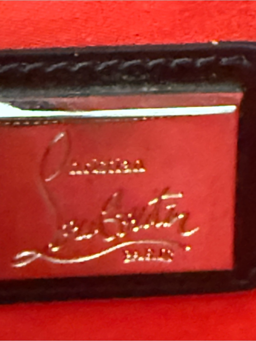 AUTHENTIC Christian Louboutin Black Studded‎ Crossbody + Entrupy COA 🔥 - Picture 4 of 13